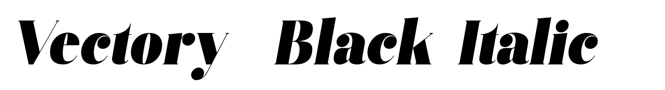 Vectory  Black Italic